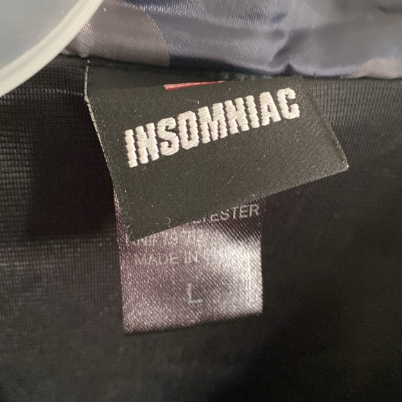 INSOMNIAC Camotech Men’s Fully Lined Nylon Jacket with Snap Button Closure Sz L - Picture 3 of 5